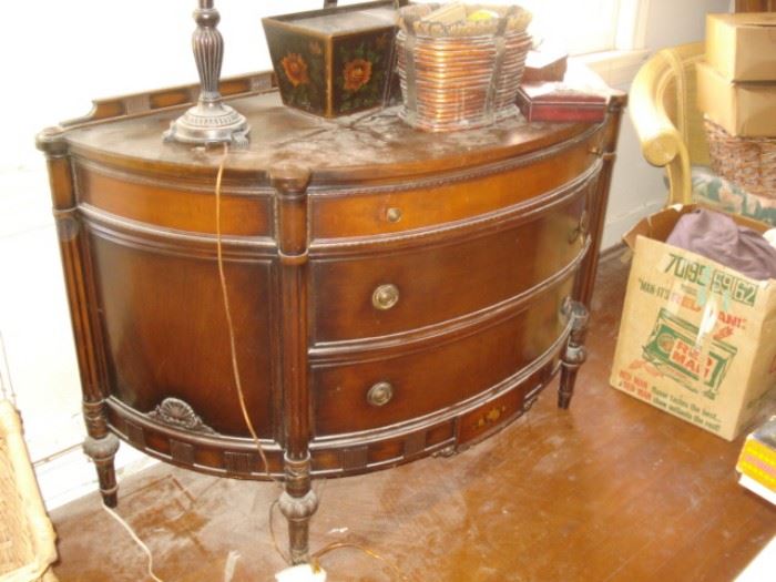 French bow front chest