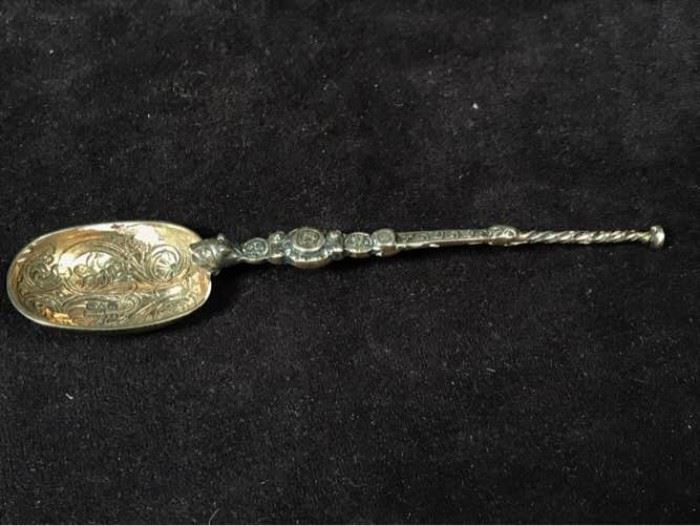  Antique Opium Spoon Dragon