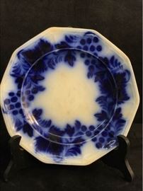 Antique Flow Blue plate