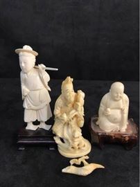 Carved Asian Figures