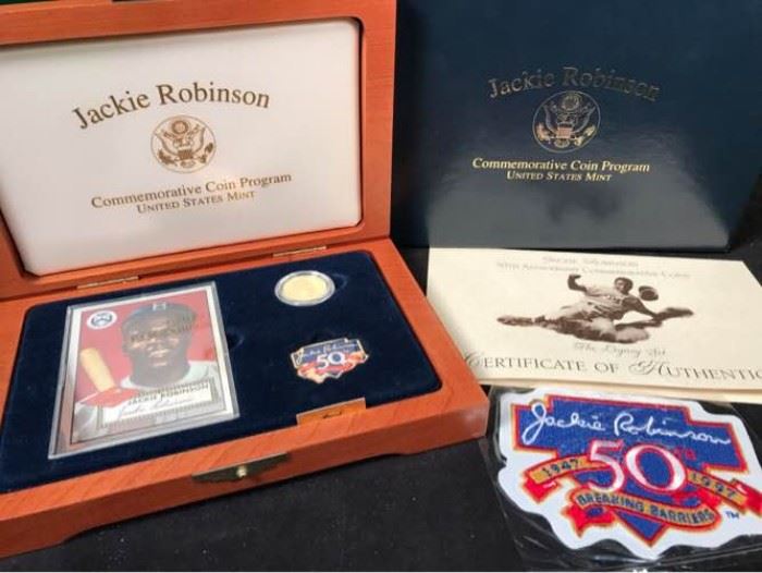 Jackie Robinson Gold commemorative Coin proof set