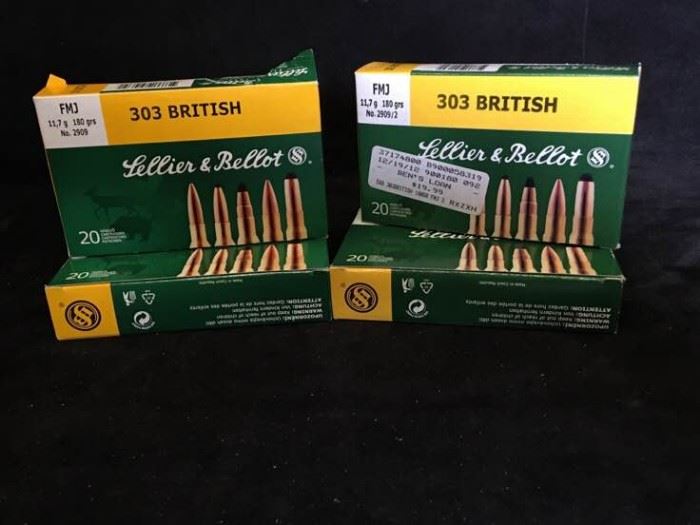 Lellier  Bellot 303 British Cartridges