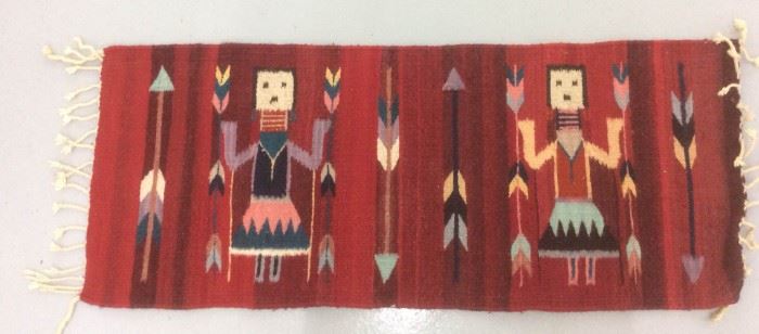 Navajo Weaving with Yei Spirit Figures