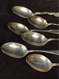 Sterling collectible spoons