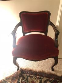 Velvet Upholstered Chair