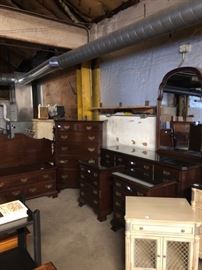 large wood bedroom set