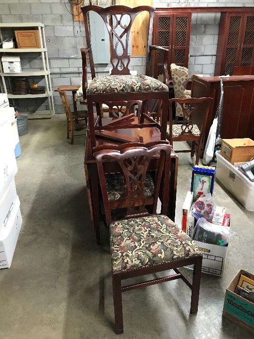 6 vintage Cherry chairs