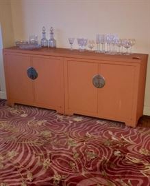 Linen Covered Baker Buffet