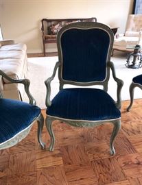 Velvet Captain Dining Chairs