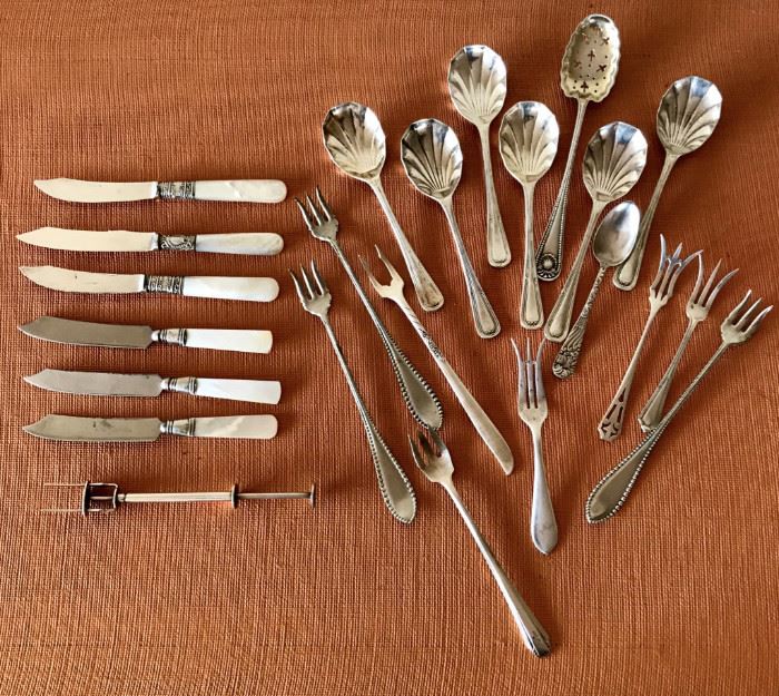 Selection of Silver and Mother of Pearl available