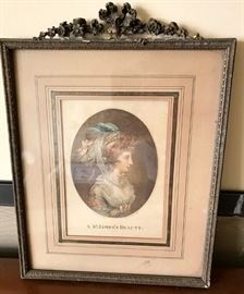 French antique print