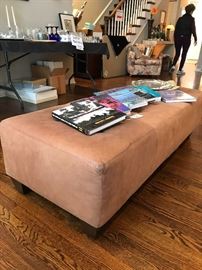 Quality leather coffee bench 5 X 2 ft