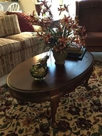 Oval coffee table (solid wood)