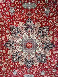Grand Size 18’-8” x 12’-2”, Sino-Persian Rug, Center Medalion (detail) 