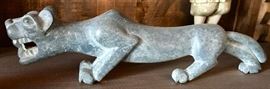 Carved Stone Jaguar 