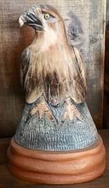 Hand Carved Eagle on Stand