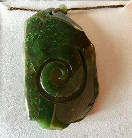 Alaskan Jade Pendant Symbolizing Friendship
