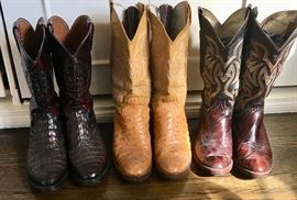 Statement Cowboy Boots (8-1/2) also Hats, Belts, Shirts, Coats (not shown)