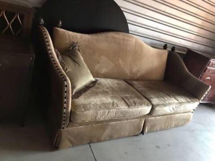Barcelona velvet sofa 