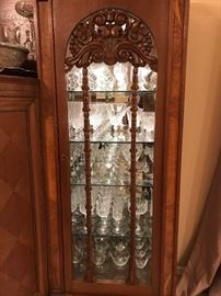 Several full crystal glass sets 