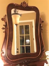 check out the gorgeous detail on the mirror frame