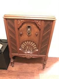 Cool and sleek this Art Deco style radio cabinet is a beauty