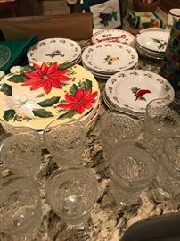 lots of vintage glassware