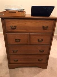 #45	Oak chest of drawers w/ 4 drawers 32x17x39	 $75.00 	