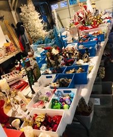Thousands of ornaments, decor, trees, candles, garland, wreaths, tree skirts, centerpieces, art and more