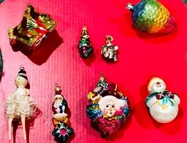 Christopher Radko and Vintage Italian glass ornaments