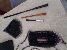 Antique Handbags & Cigarette Holders