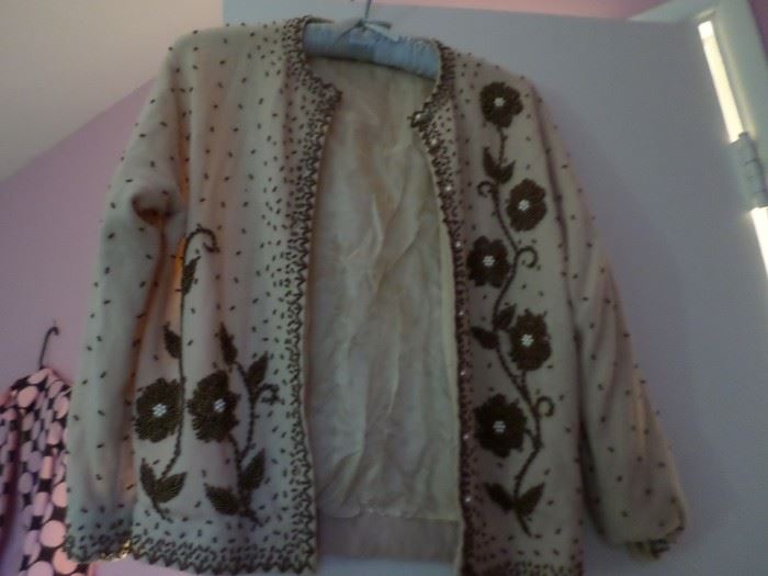 Retro Beaded Sweater