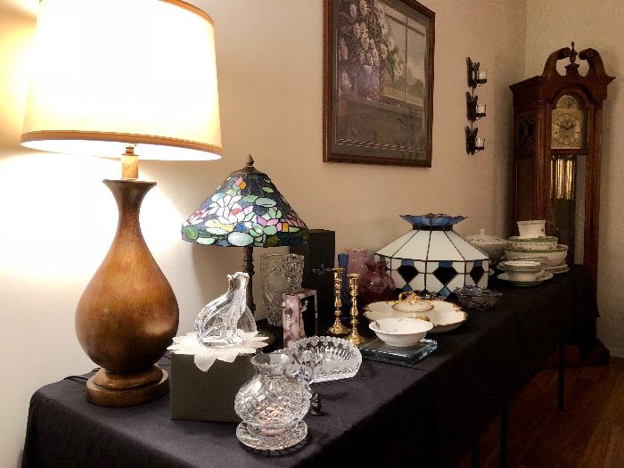 Lenox, Waterford, Stained Glass Lamps, Fine Items for Any Home