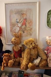 Hand Sewn German Mohair Rabbit And Bear