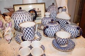 Lomonosov Made In Russia, Pattern Cobalt Net