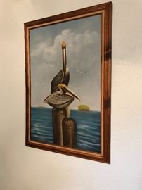 Nautical oil painting