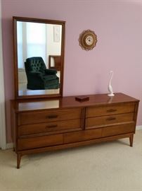 Mid-century dresser with mirror