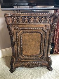 Highly Carved Cabinet with Paw Feet 