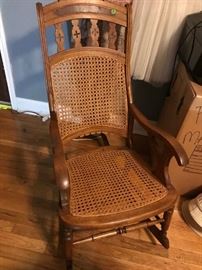 Cane wicker rocker! Priced at a FRACTION of the value!
