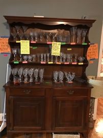 ANTIQUE Rose Point Crystal! PENNIES on the dollar! Do you have a wedding to attend? WHAT A WONDERFUL GIFT 1800's etched crystal glassware! DOWNTON ABBEY style!! 