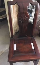 8 chairs with matching large dining table