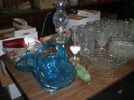 lots of glassware, porcelain, pottery, etc.