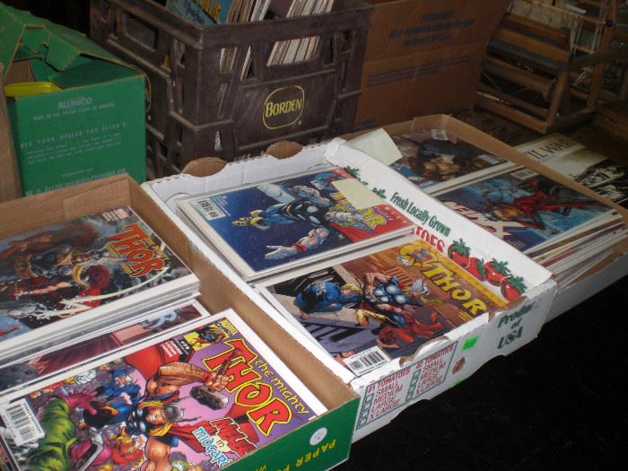 collection of comic books