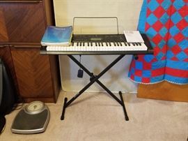 Casio keyboard and stand