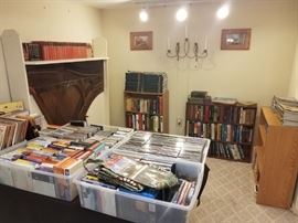 Books, CD's, DVD's, Books on Tape, Records, Cassettes