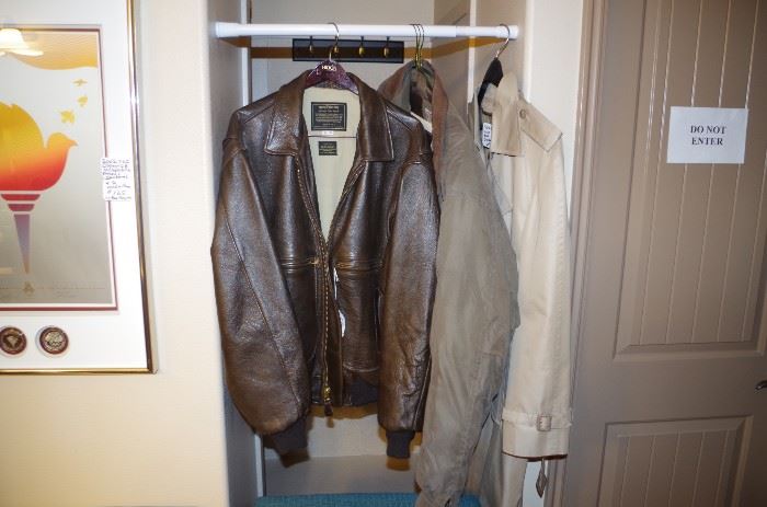 leather pilot jacket