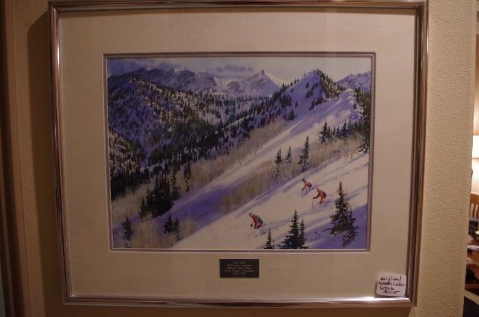 ski watercolor