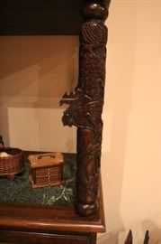 19th Century Hand Carved Chinese Cabinet 