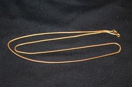 18K Gold Necklace 