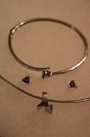Tanzanian Bracelet Earrings & Necklace Set 